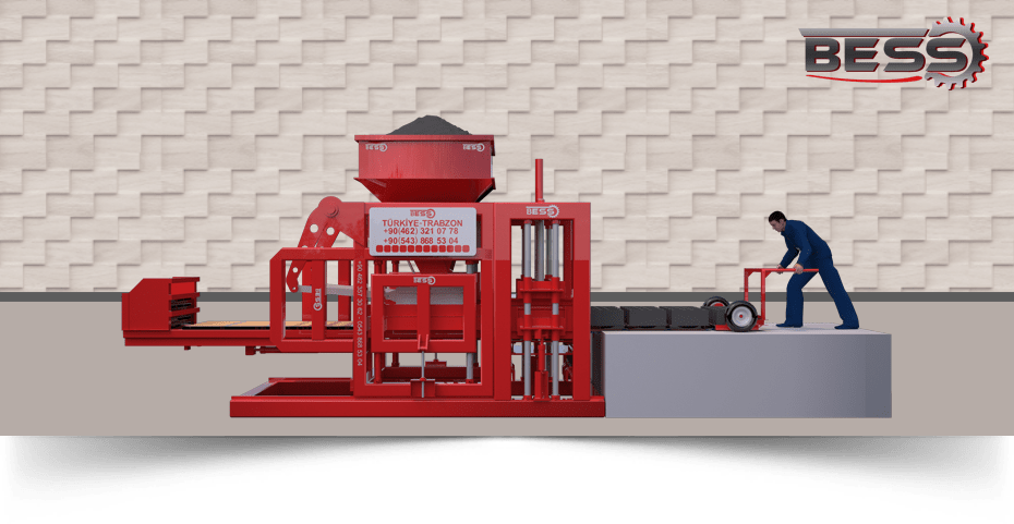PRS 400 Полуавтоматический станок для производства шлакоблоков ⚙️