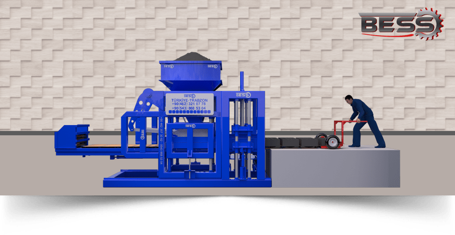 PRS 600 Полуавтоматический станок для производства шлакоблоков ⚙️